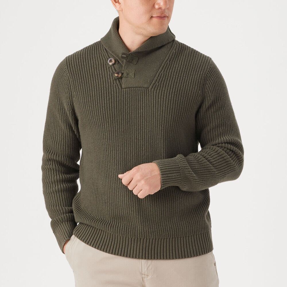 Men's Duluth Brigadier Shawl Collar Sweater Sz large NWT